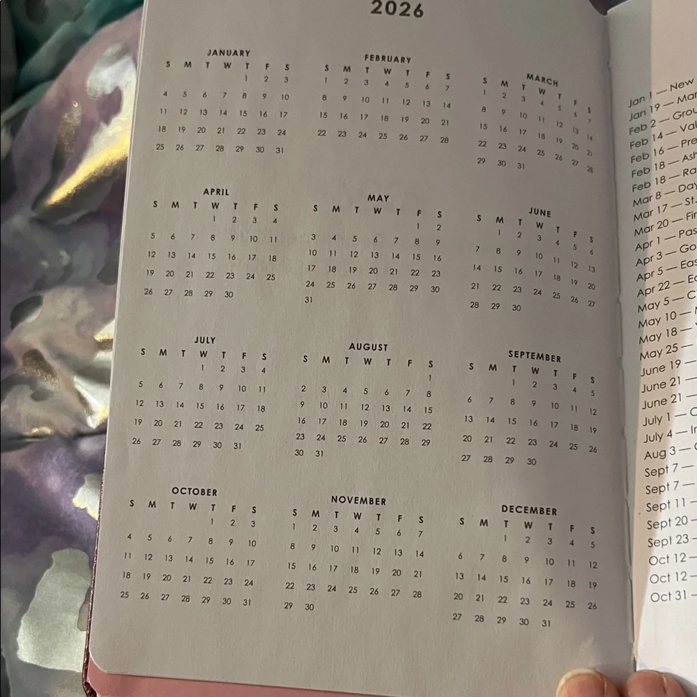 Red Faith Hope Love Planner-NWT